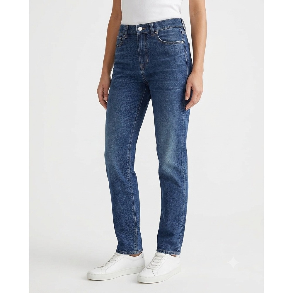J.Crew '96 Slim Straight Jeans High Rise Indigo Blue Size 28